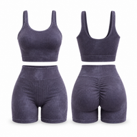 Top y short berenjena