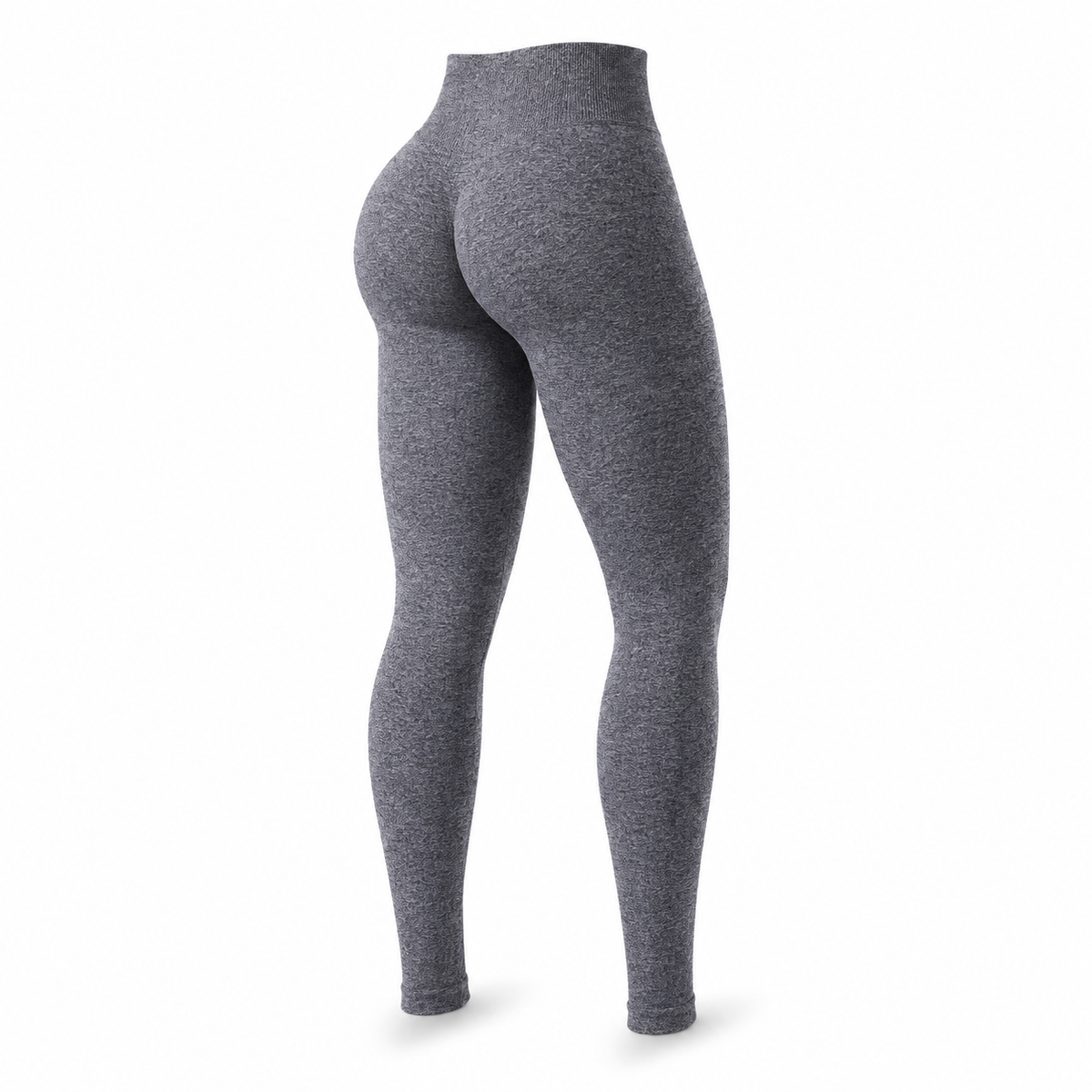 Licra deportiva importada - Talla M color Gris oscuro jaspeado