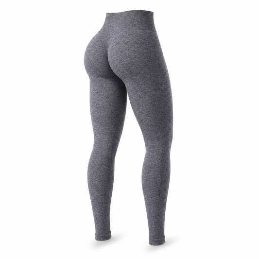 Licra deportiva importada - Talla M color Gris oscuro jaspeado