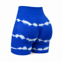 Tie-dye azul/franjas blancas