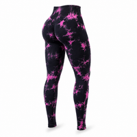 Tie-dye negro/fucsia
